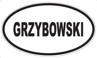 GRZYBOWSKI - Oval Magnet