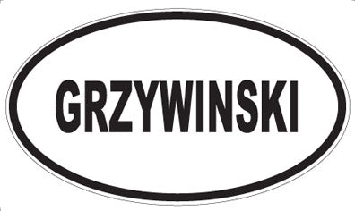 GRZYWINSKI - Oval Magnet