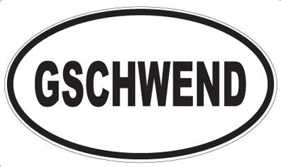 GSCHWEND - Oval Magnet
