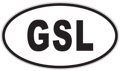 GSL - 3 Letter Initials Oval Magnet