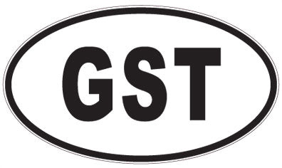 GST - 3 Letter Initials Oval Magnet