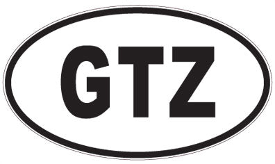 GTZ - 3 Letter Initials Oval Magnet