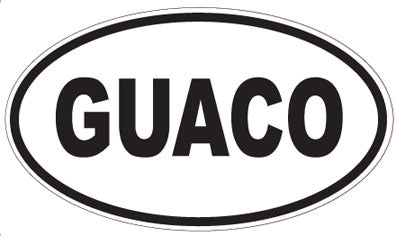 GUACO - Oval Sticker