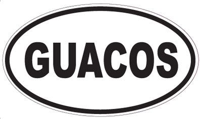 GUACOS - Oval Sticker