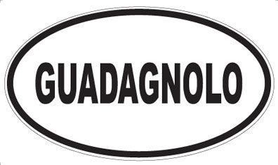 GUADAGNOLO - Oval Magnet