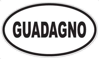 GUADAGNO - Oval Magnet