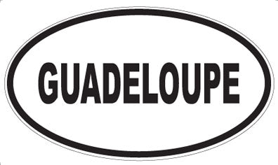 GUADELOUPE - Oval Magnet