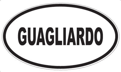 GUAGLIARDO - Oval Magnet