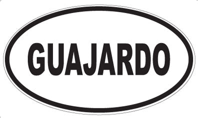 GUAJARDO - Oval Magnet
