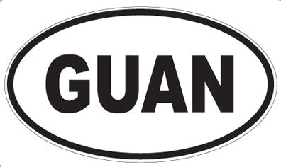 GUAN - Oval Magnet