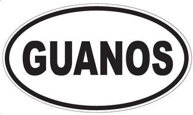 GUANOS - Oval Sticker