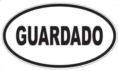 GUARDADO - Oval Magnet