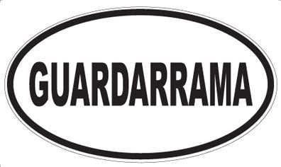 GUARDARRAMA - Oval Magnet