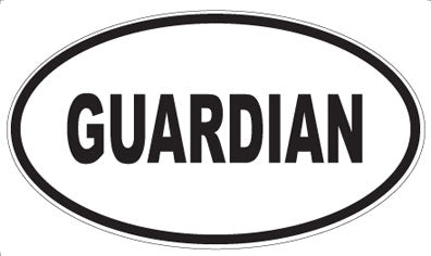 GUARDIAN - Oval Magnet