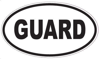 GUARD - Oval Magnet