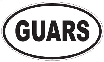 GUARS - Oval Sticker