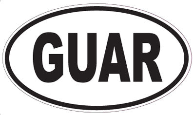 GUAR - Oval Sticker