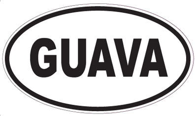 GUAVA - Oval Sticker