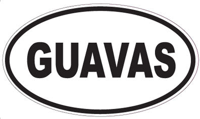 GUAVAS - Oval Sticker