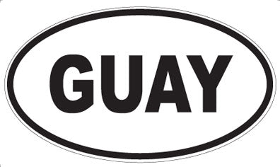 GUAY - Oval Magnet