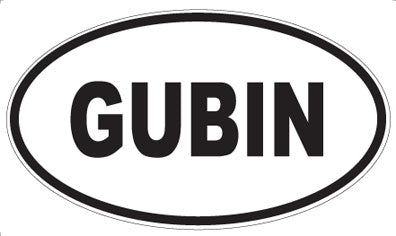 GUBIN - Oval Magnet
