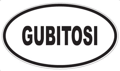 GUBITOSI - Oval Magnet