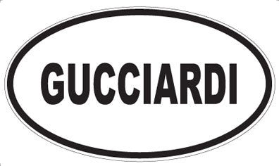 GUCCIARDI - Oval Magnet