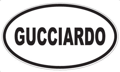 GUCCIARDO - Oval Magnet