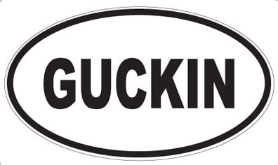 GUCKIN - Oval Magnet