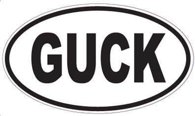 GUCK - Oval Sticker