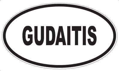 GUDAITIS - Oval Magnet