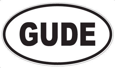 GUDE - Oval Magnet