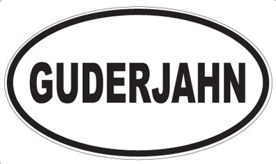 GUDERJAHN - Oval Magnet