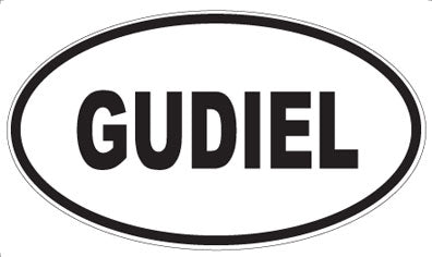 GUDIEL - Oval Magnet