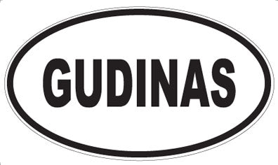GUDINAS - Oval Magnet