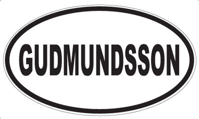 GUDMUNDSSON - Oval Magnet