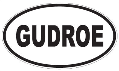 GUDROE - Oval Magnet