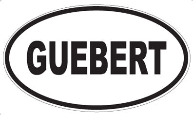 GUEBERT - Oval Magnet