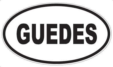 GUEDES - Oval Magnet