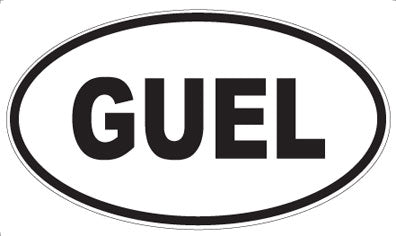 GUEL - Oval Magnet