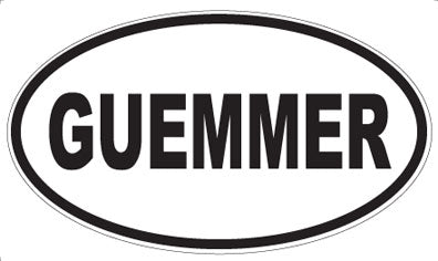 GUEMMER - Oval Magnet
