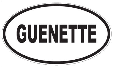 GUENETTE - Oval Magnet