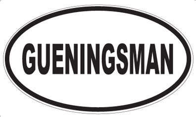 GUENINGSMAN - Oval Magnet