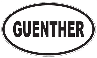 GUENTHER - Oval Magnet