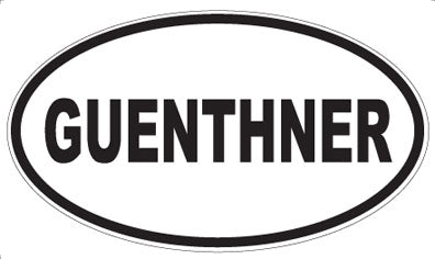 GUENTHNER - Oval Magnet
