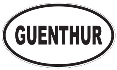 GUENTHUR - Oval Magnet