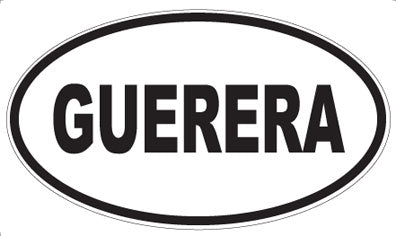 GUERERA - Oval Magnet