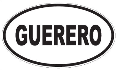 GUERERO - Oval Magnet