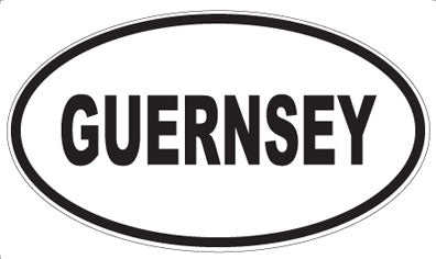 GUERNSEY - Oval Magnet
