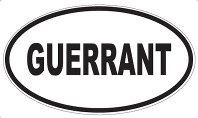 GUERRANT - Oval Magnet